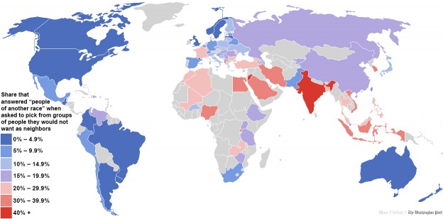 The world’s most inflammatory map on racism